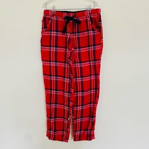 Aerie Womens Cotton Plaid Drawstring Pajama Pants